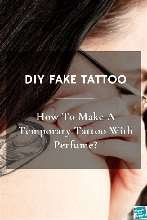 fake tattoo with water and perfume|make a temporary tattoo with perfume.